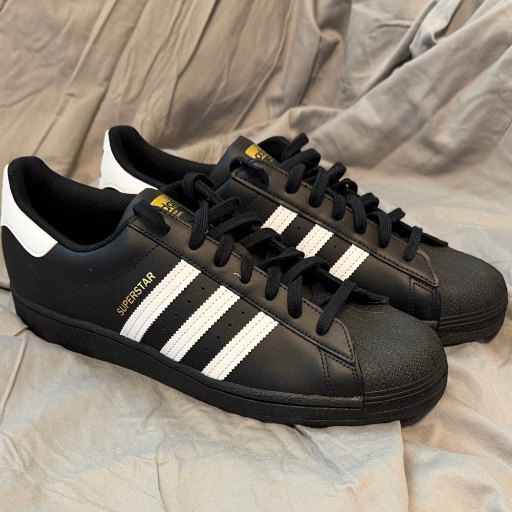 adidas Superstar Black and White Sneakers